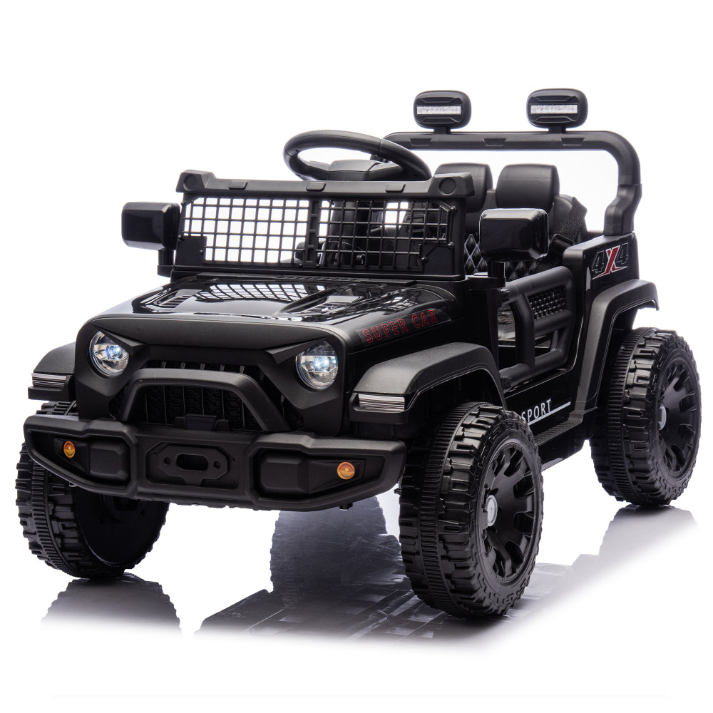 24V Kids Ride on Car W/Parents Control,Four-wheel suspension,2WD,Power display,Bluetooth,MP3,Music,LED headlight,Provide a speed of 1.86-3.11MPH For Kids Around 3 years old.