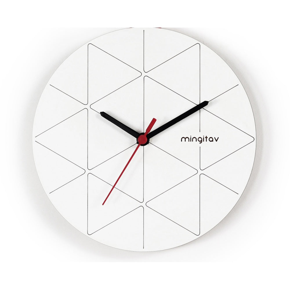 Minuet Wall Clock Red