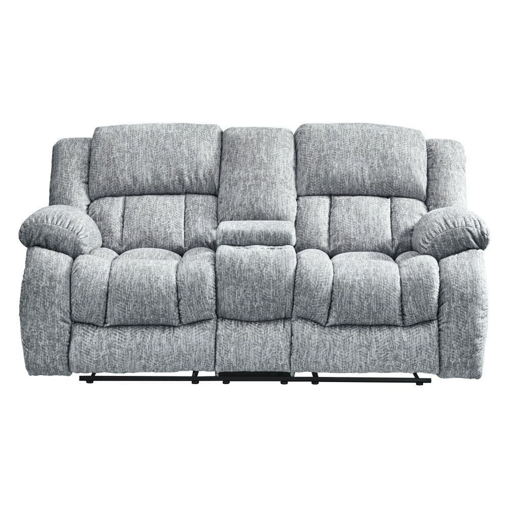 STONIC GREY CONSOLE RECLINING LOVESEAT
