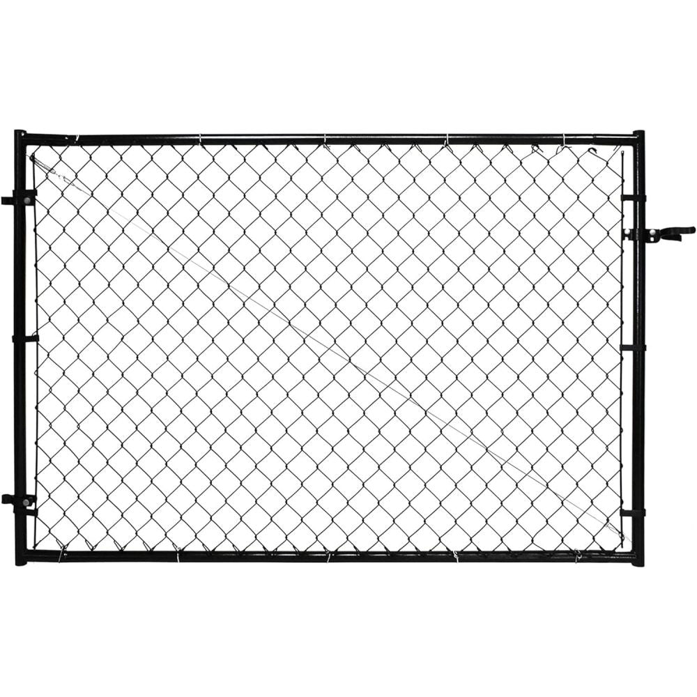 Adjustable Chain Link Walk Gate Kit with Round Corner Frame, Fit-Right, 3.8'H