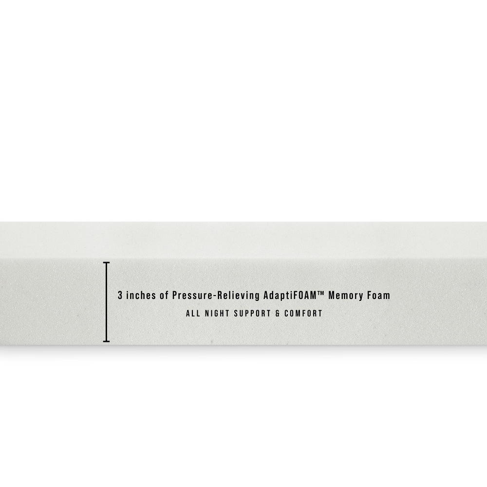 3-Inch AdaptiFoam Responsive Memory Foam Mattress Topper - King