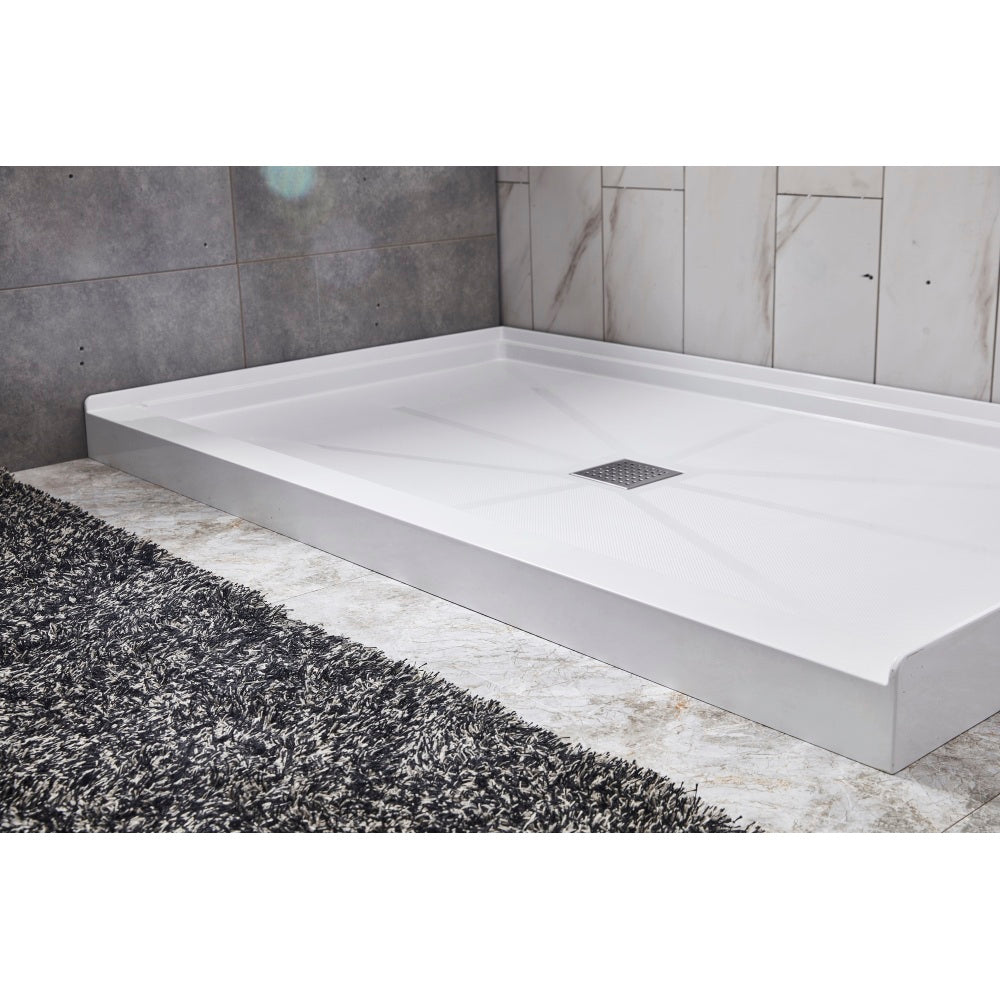 Glasstone shower base SMC solid white finish 6034