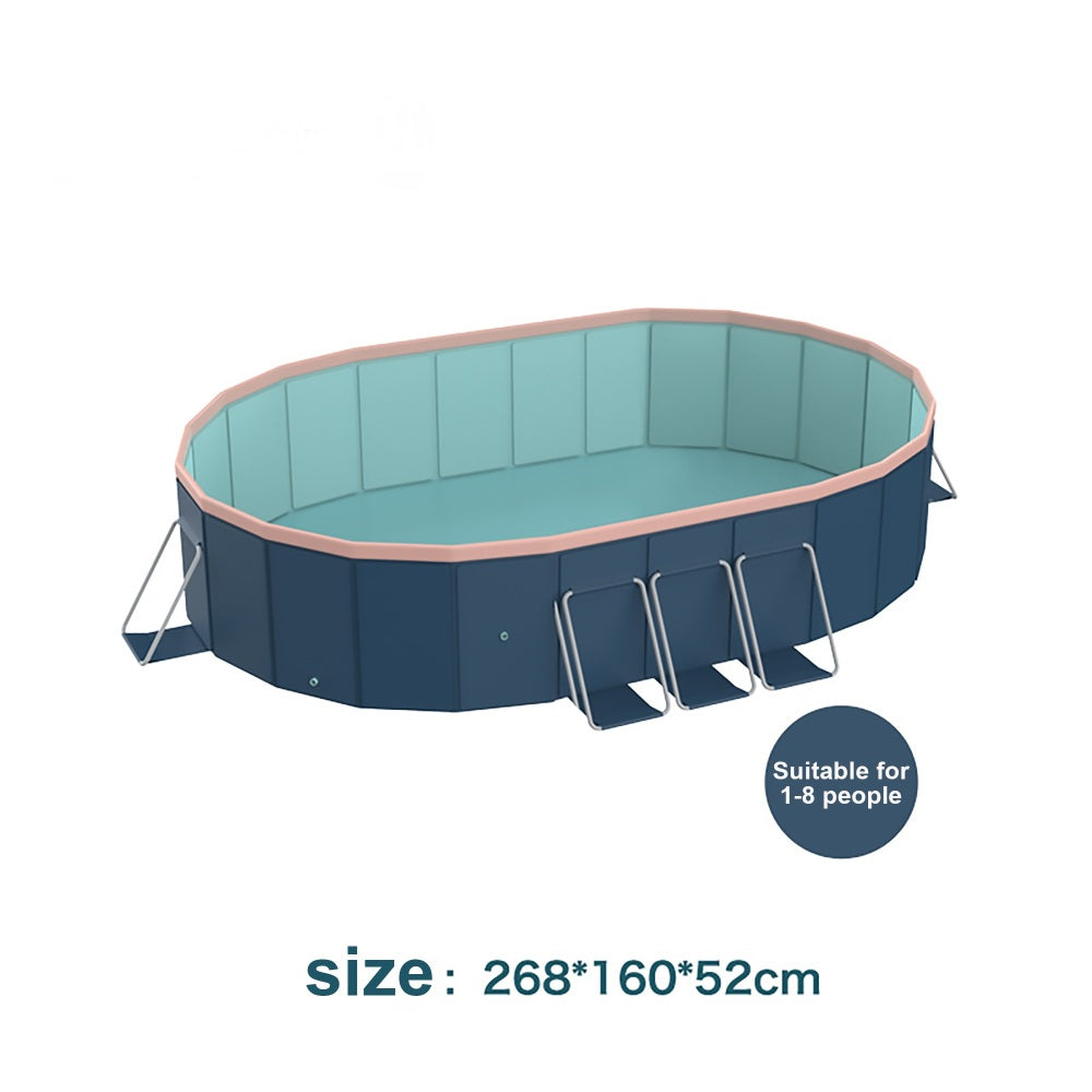 3.0m PVC folding pool (not inflatable) bathes and cools in summer, suitable for outdoor patio beach garden