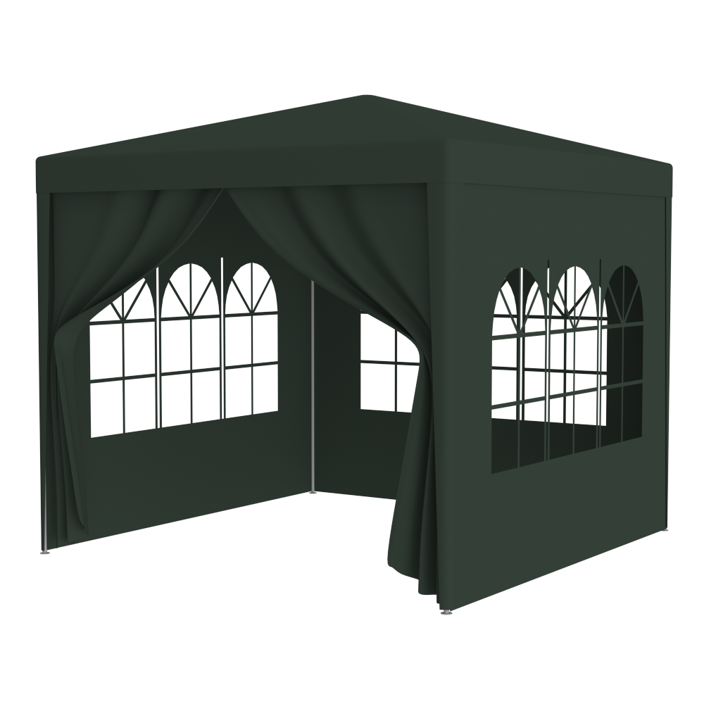 10'x10' Party Tent Outdoor Heavy Duty Gazebo Wedding Canopy + 4 Removable Walls