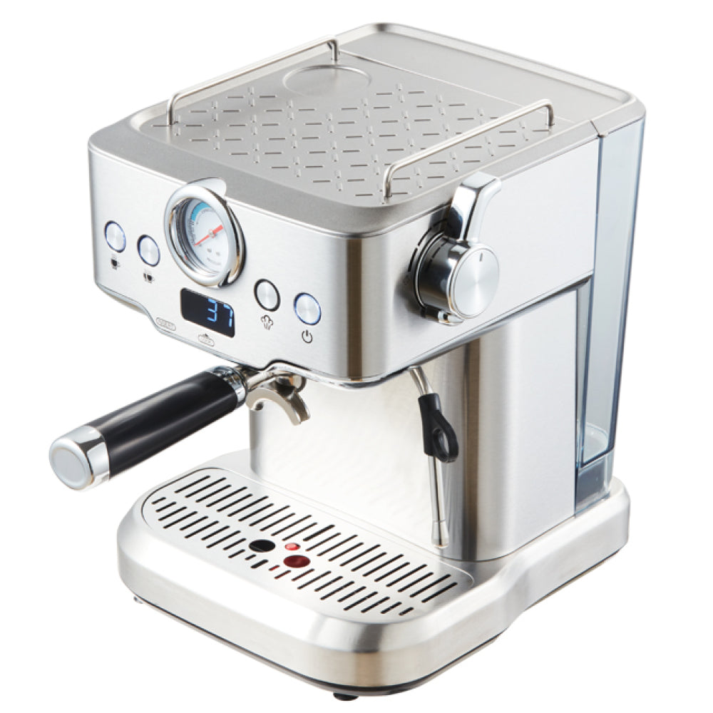 20 Bar Professional Espresso Machine with Milk Frother, Single & Double Shot, ESE Pod Compatible, Visual Temperature and Pressure Display, Removable Water Tank for Cappuccino, Latte, & Macchiato