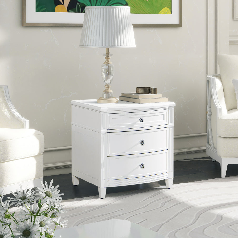 Dauphin Gold Accent 5-Drawer Wood Executive Desk, Natural Brown Wood