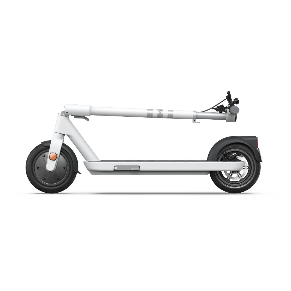 Foldable Electric Scooter w/18.6 Miles Max Operating Range & 15.5 mph Max Speed - White