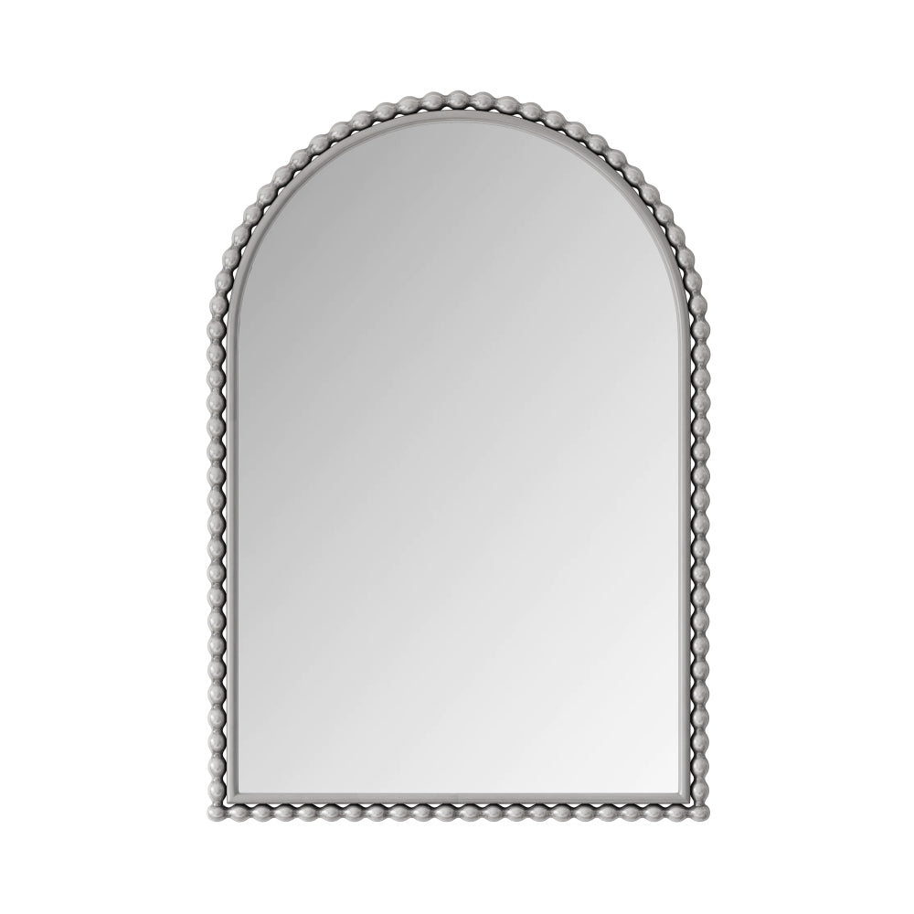 Iron Art Arch Vintage Vanity Mirror, Wall Hanging, Placed On The Table, Suitable For Living Room, Bedroom, Bathroom (Silver)