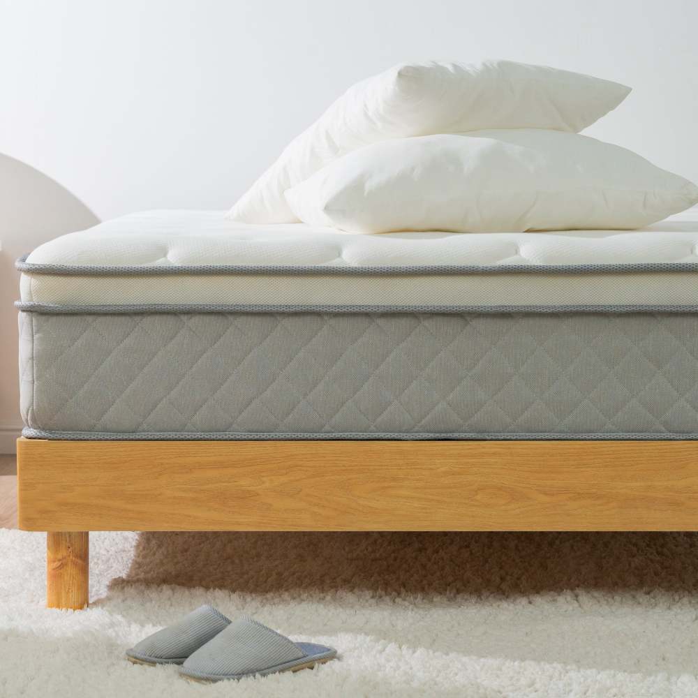 12 Inch Breathable Cool Cover Memory Foam Individual Pocket Spring Hybrid Mattress