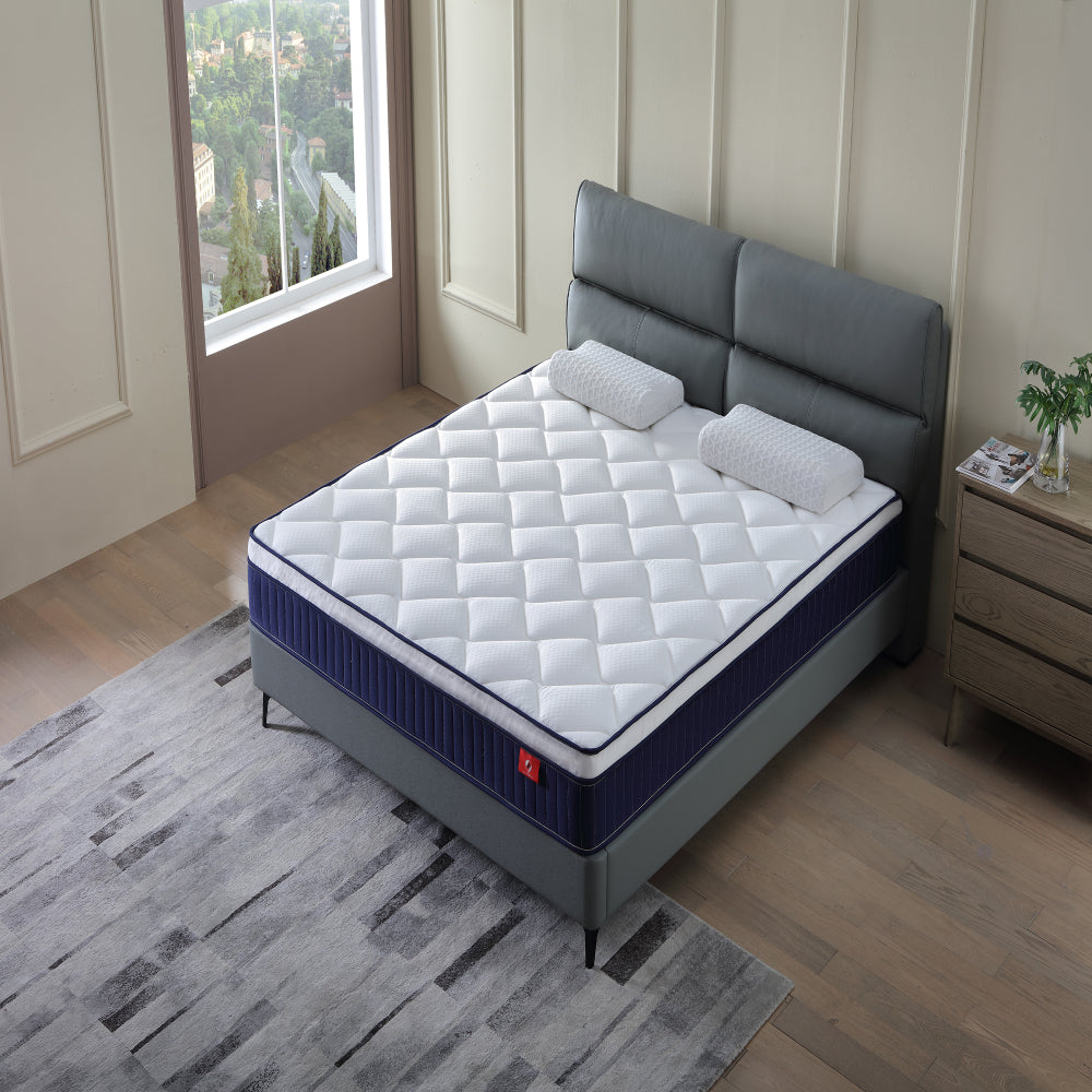 Alwyn Home Innerspring Mattress Medium Hybrid Mattress in a box With Certipur-US Certified Pocket Spring, Pressure Relief, and Motion Isolation