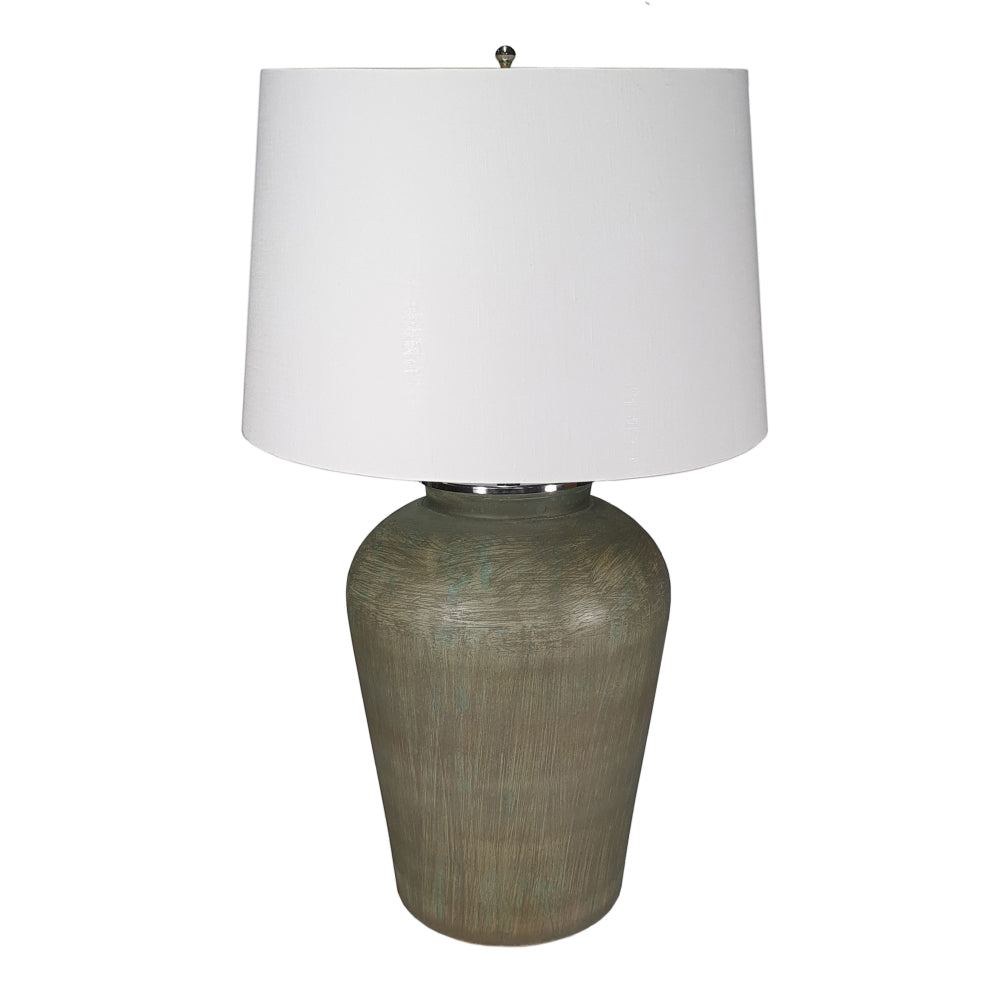 16x16x29.8" Gold and Black Table Lamp with Contemporary Disc Design