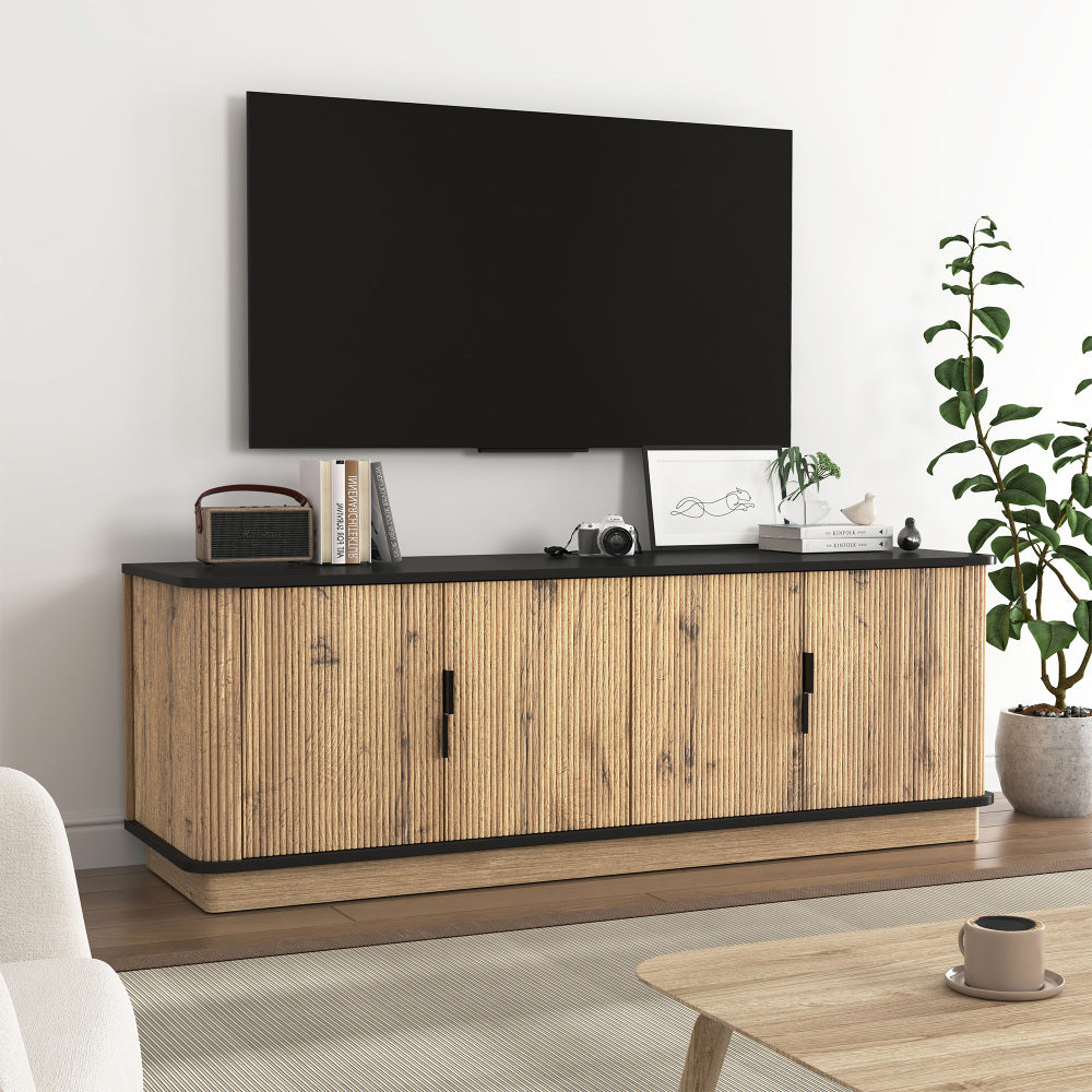Modern Multi-functional Six-drawer MDF Cabinet,The perfect combination of rounded corners and multifunctional design, with Product Dimensions of 47.2*15.7*29.6 Inches.