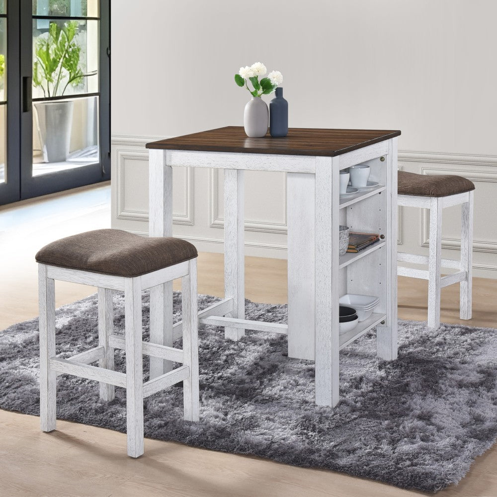 3 Pieces Counter Set Storage Space For Small Space Modern Farmhouse Design Retro Design Easy to Assembly