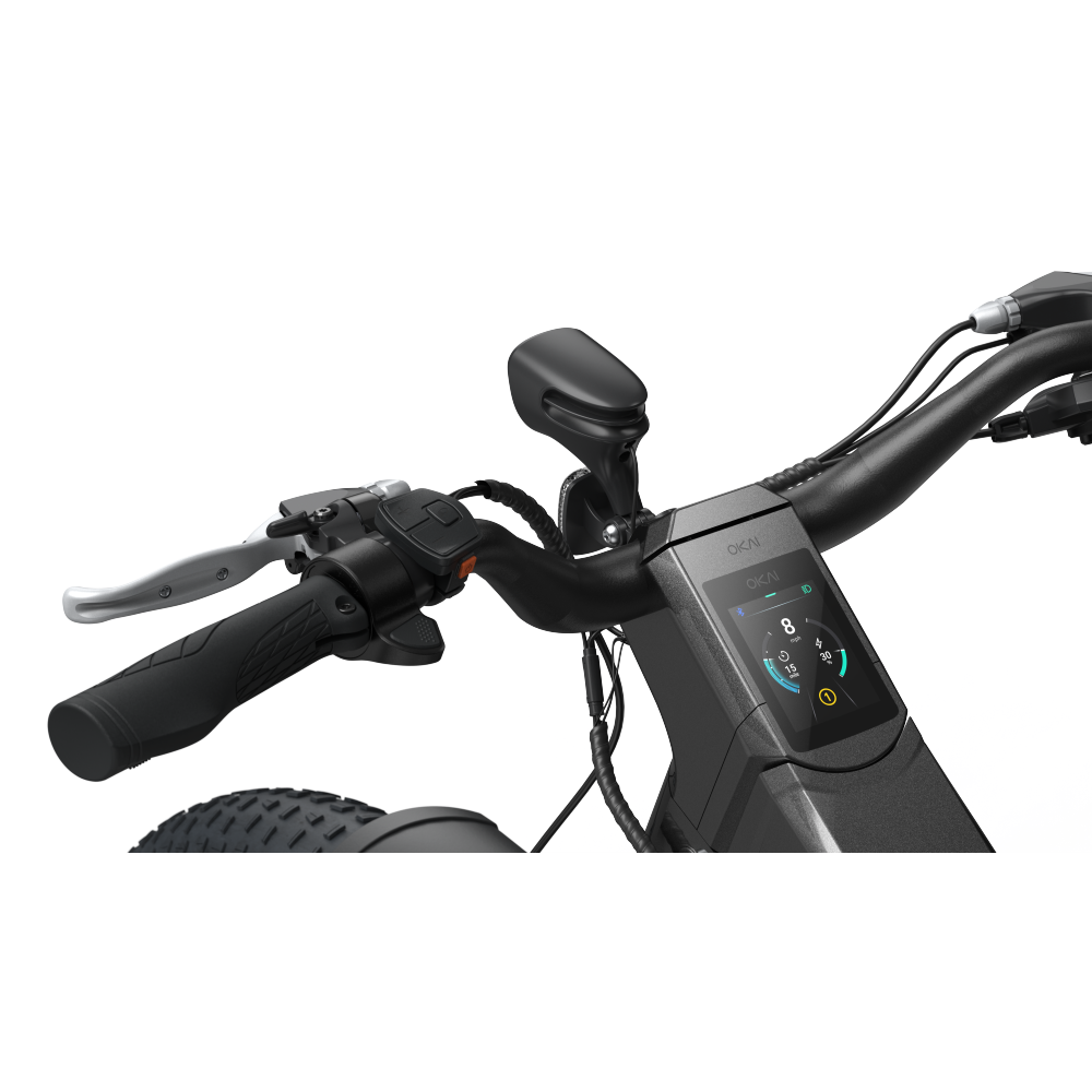26" Step Over Electric Mountain Bike - Black