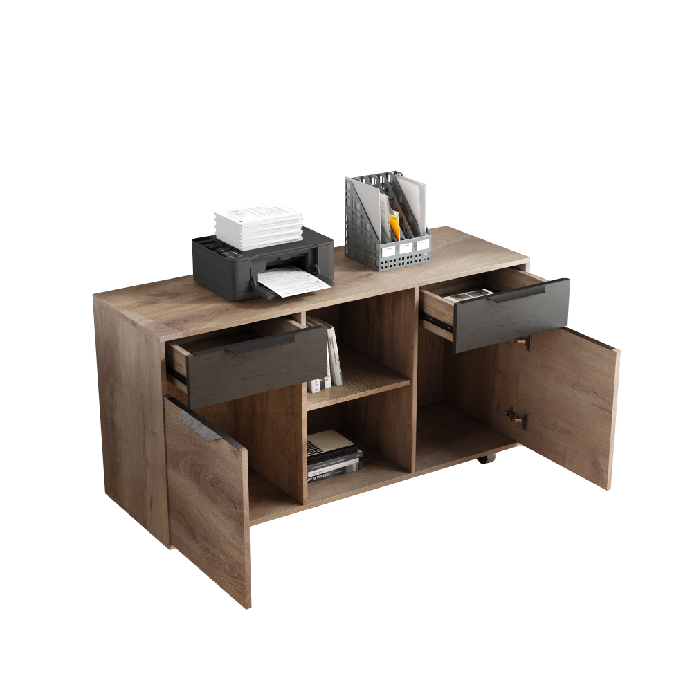 The sub cabinet of the table