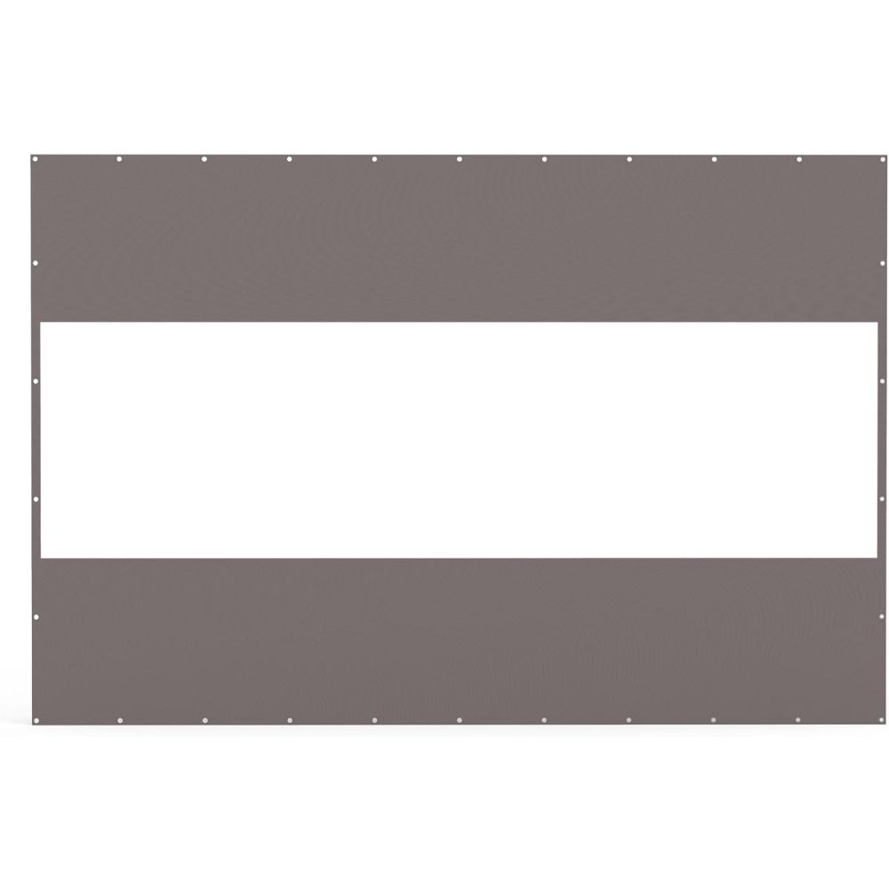 Heavy Duty Outdoor Clear Panel Curtain, 18 oz Waterproof PVC Polyester Curtain, Weather Resistant & Tearproof for Patios, Gazebos, Pergolas, Privacy Screen (10'H x 7'W, Gray)