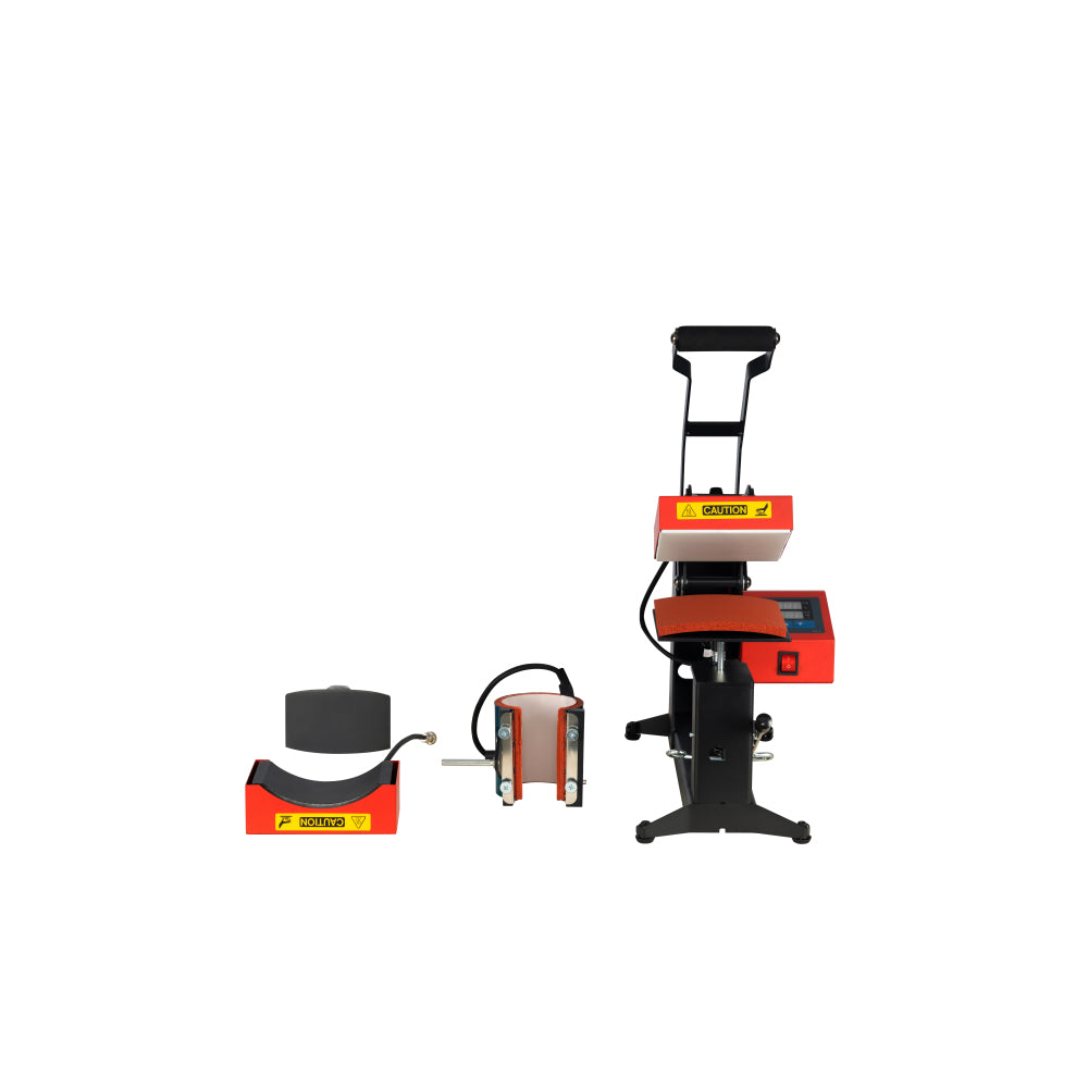 3 in 1 Combo Heat Press Machine for Cap,Label,Cup