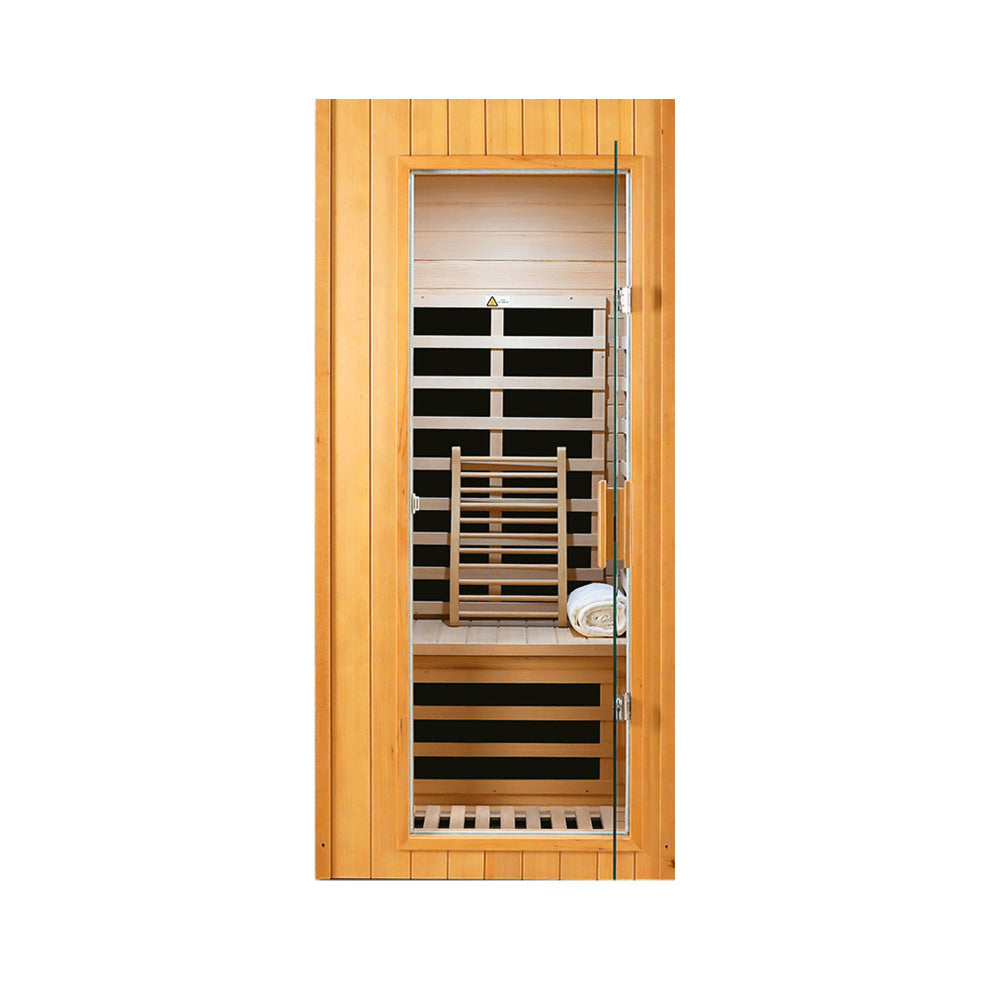 Hemlock One-person far infrared roof embedded indoor sauna room