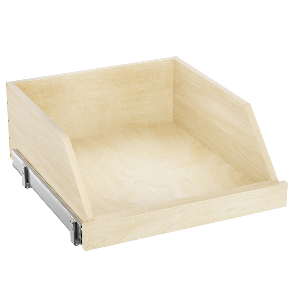 Pull Out Cabinet Organizer High Drawer 19½" W x 21" D Hard Close Wood Slide Out Shelves Cabinet Storage and Organizer with Full Extension Rail Slides Pull Out Drawer for Kitchens Cabinet Pantry