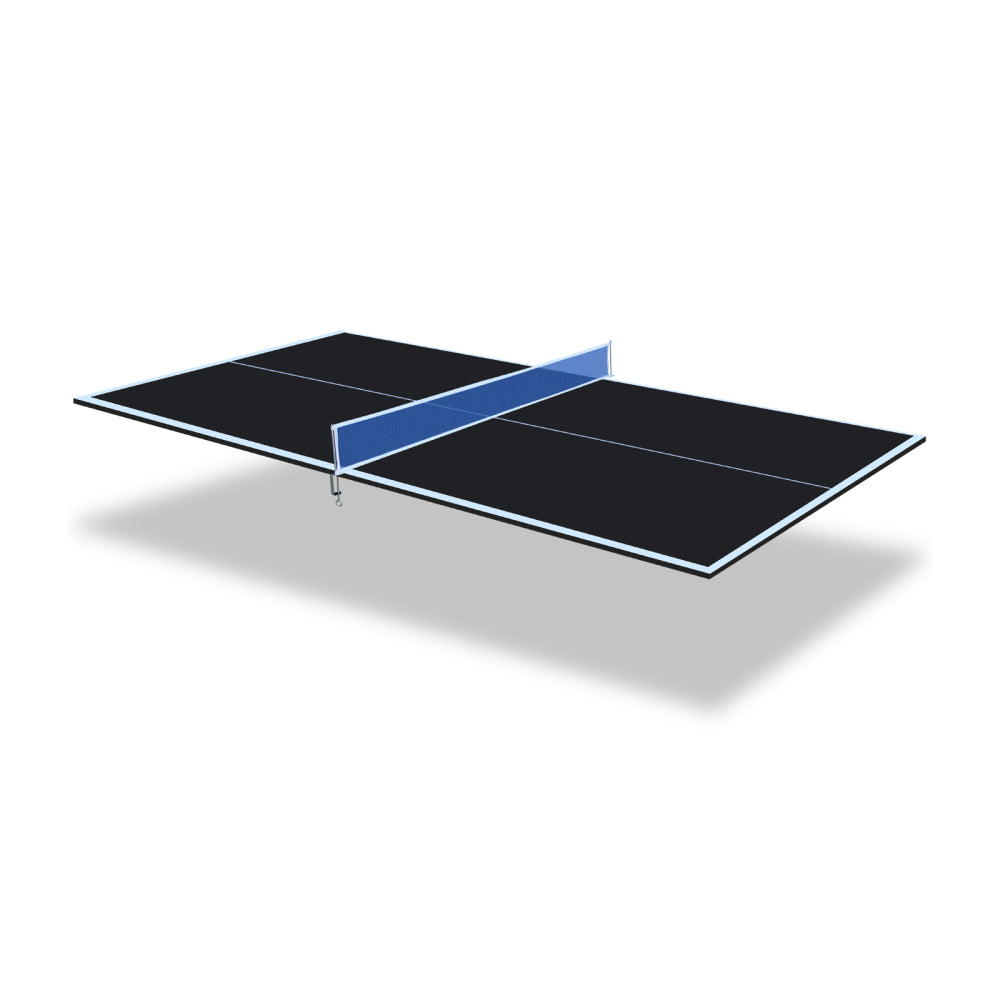6*3ft Black Mid-Size Ping Pong Conversion Top Foldable & Portable Table Tennis Table Top for Indoor Games