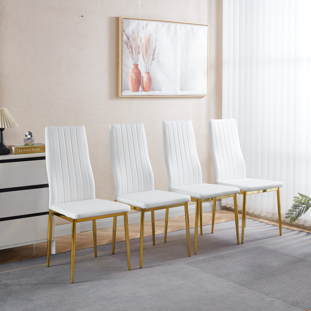 chair  set of 4,GOLDEN COLOR LEG,BLACK SEAT