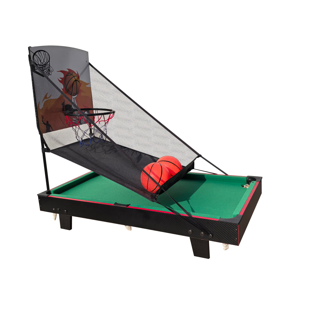 Multi Game Table 36", 2 in 1 Combo Game Table Basketball, Billiards.Parent-child games, for Indoor Outdoor,  Game Room, Friends,Family, Kids and Adults.