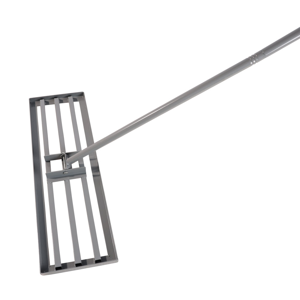 Garden backyard farmland golf course compost sand leveling with 79.5 long handle heavy duty tool lawn leveling rake