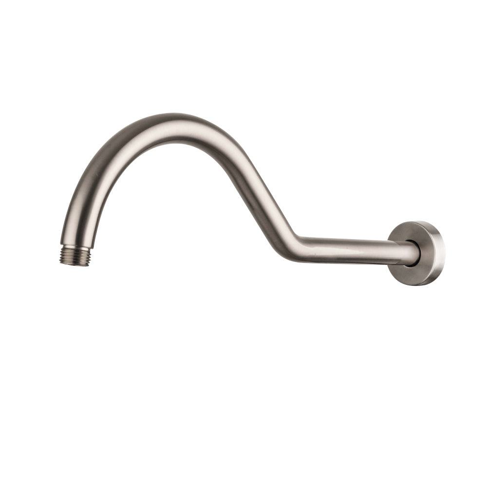 8" Ceiling Mounted Shower Arm with Flange, Brushed Nickel