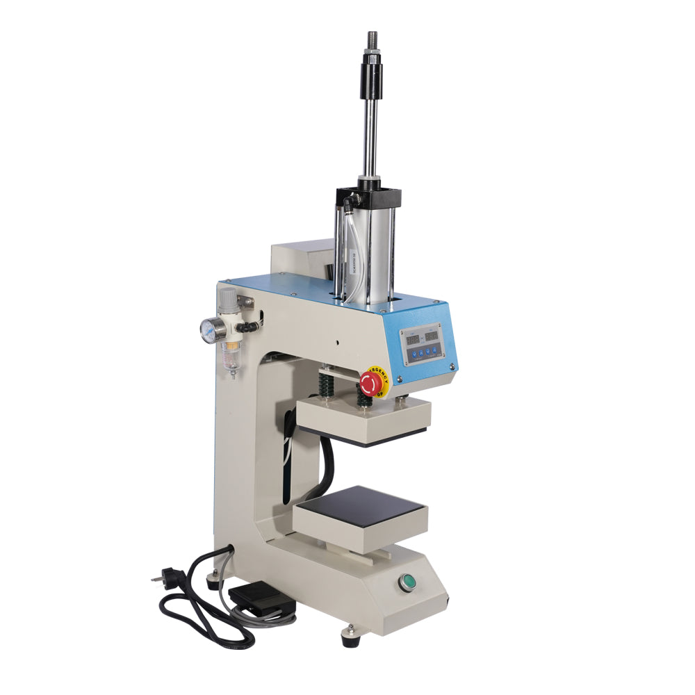 Translation of "10×10 Label Pneumatic Heat Press Machine with Upper and Lower Heating"