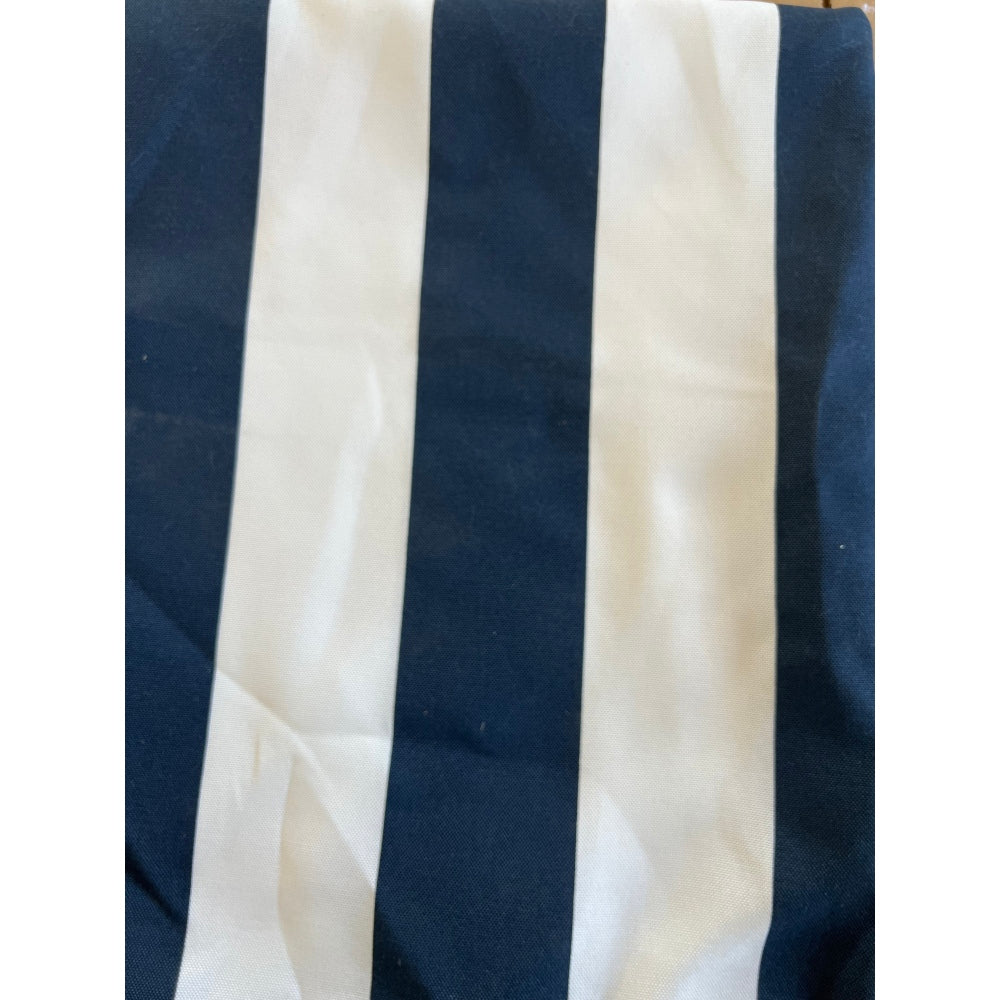 2 Pack Outdoor Throw Pillows, Waterproof & Fade-Resistant Patio Cushions for Garden, Porch, Poolside Furniture - Soft & Comfortable Decorative Pillow Covers (18x18 Inch, Blue white strpie)