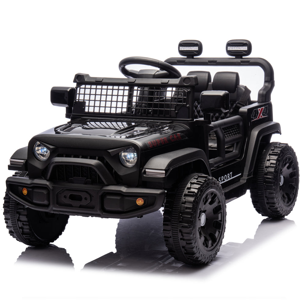 24V Kids Ride on Car W/Parents Control,Four-wheel suspension,2WD,Power display,Bluetooth,MP3,Music,LED headlight,Provide a speed of 1.86-3.11MPH For Kids Around 3 years old.