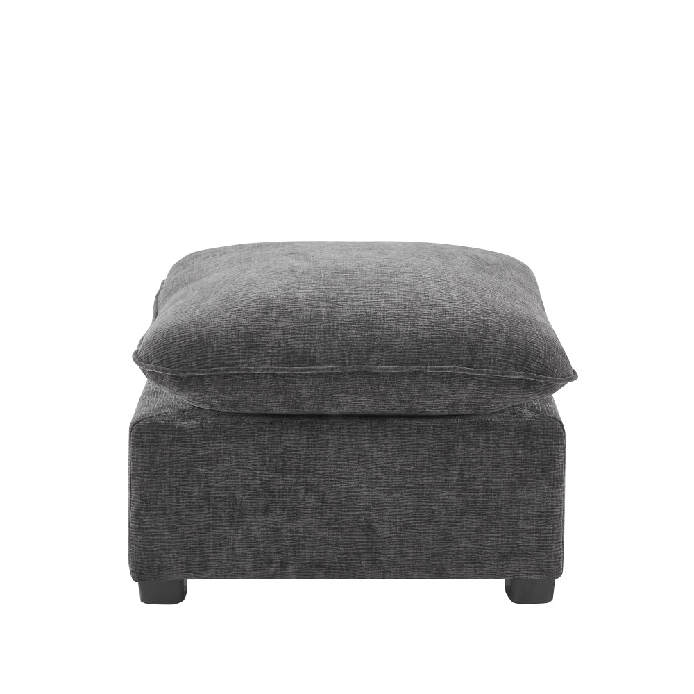 26*26" Ottoman Module for Modular Sectional Sofa,Wide Seat,Chenille,2 Colors