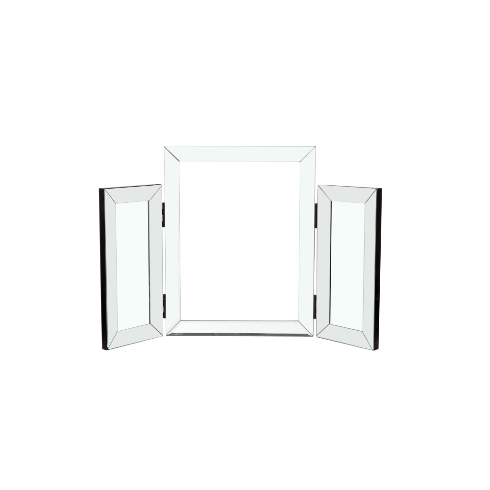 W 31 inch  X H 20  inch  Mountain shaped Folding vanity mirror Widely used in homes and offices,