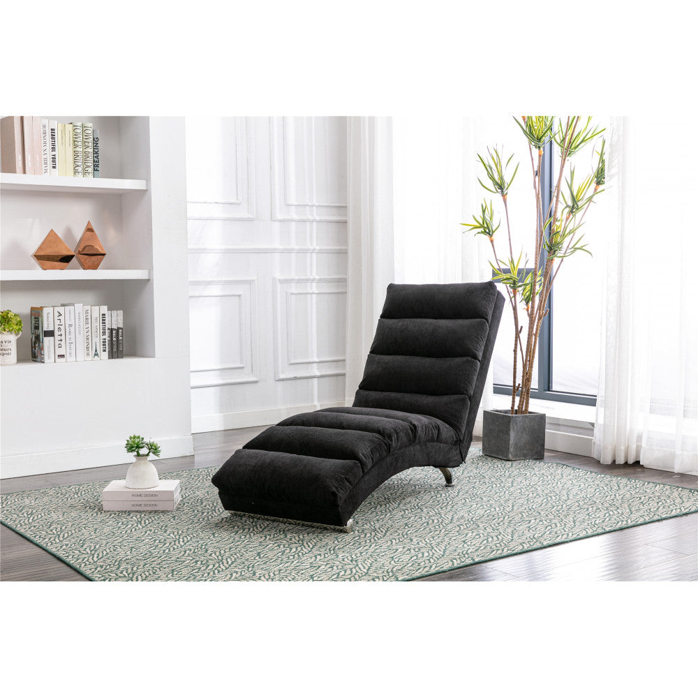 Linen Massage Chaise Lounge Indoor with Remote Control,Ergonomic Electric Massage Long Lounger with 5 Modes for Office, Living Room,Bedroom (Beige)