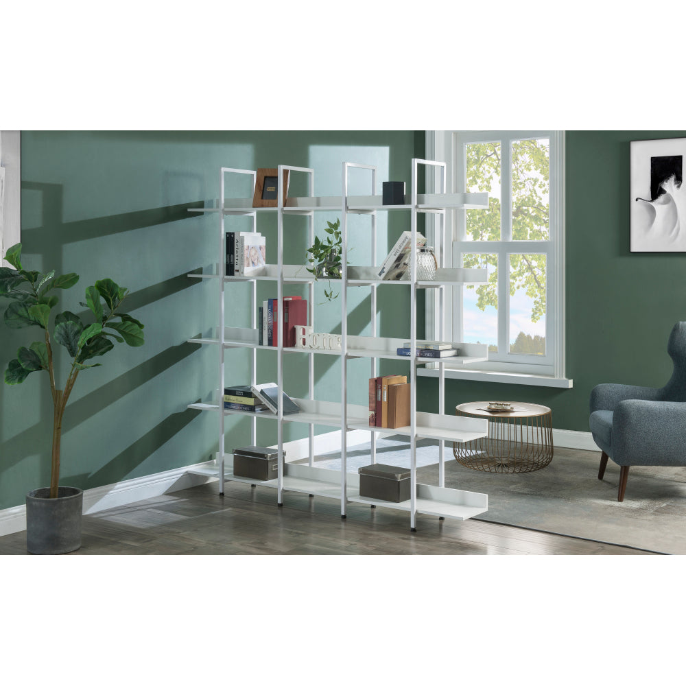 [VIDEO] 5 Tier Bookcase Home Office Open Bookshelf, Vintage Industrial Style Shelf with Metal Frame, MDF Board (Old Sku:WF286176AAK)