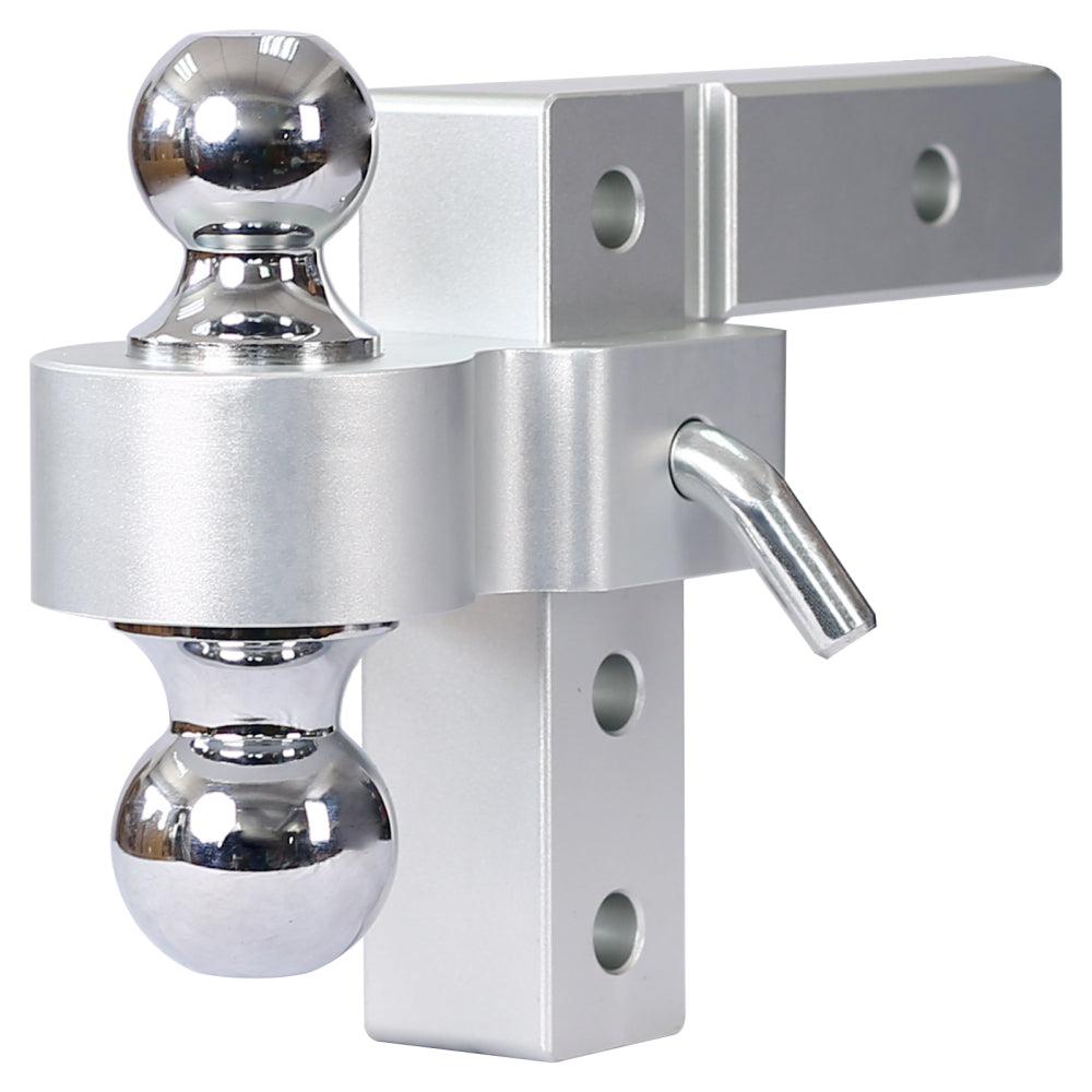 Alu Adjustable Trailer Drop Hitch,2inch receiver,8 inch adjustable