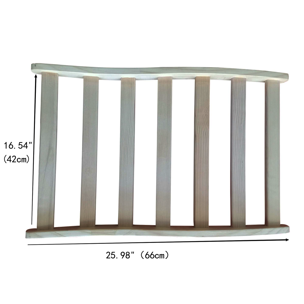 Hemlock round stick Sauna backrest
