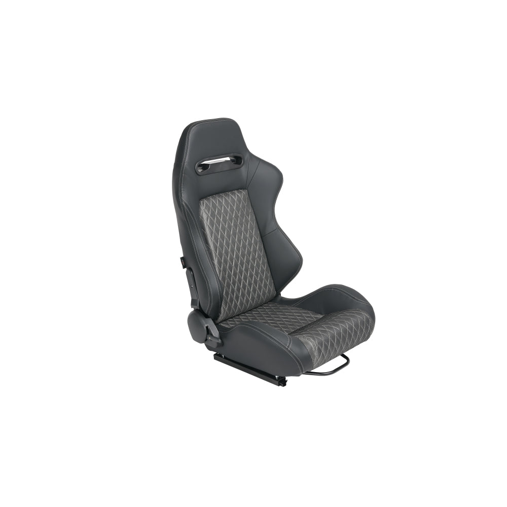 RACING SEAT HIGH QUALITY PVC WITH SUADE MATERIAL DOUBLE SLIDER  2PCS