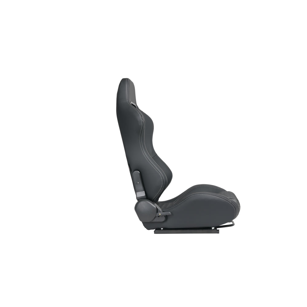 RACING SEAT HIGH QUALITY PVC WITH SUADE MATERIAL DOUBLE SLIDER  2PCS