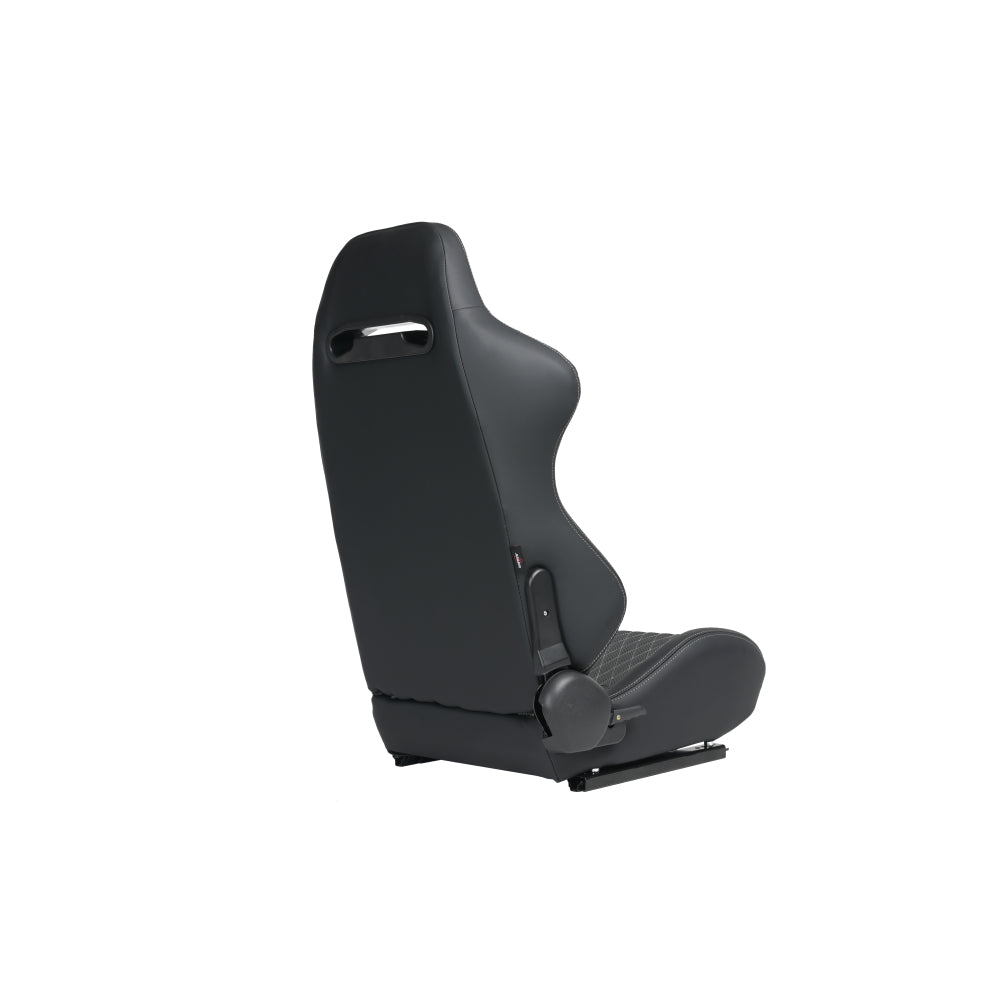 RACING SEAT HIGH QUALITY PVC WITH SUADE MATERIAL DOUBLE SLIDER  2PCS