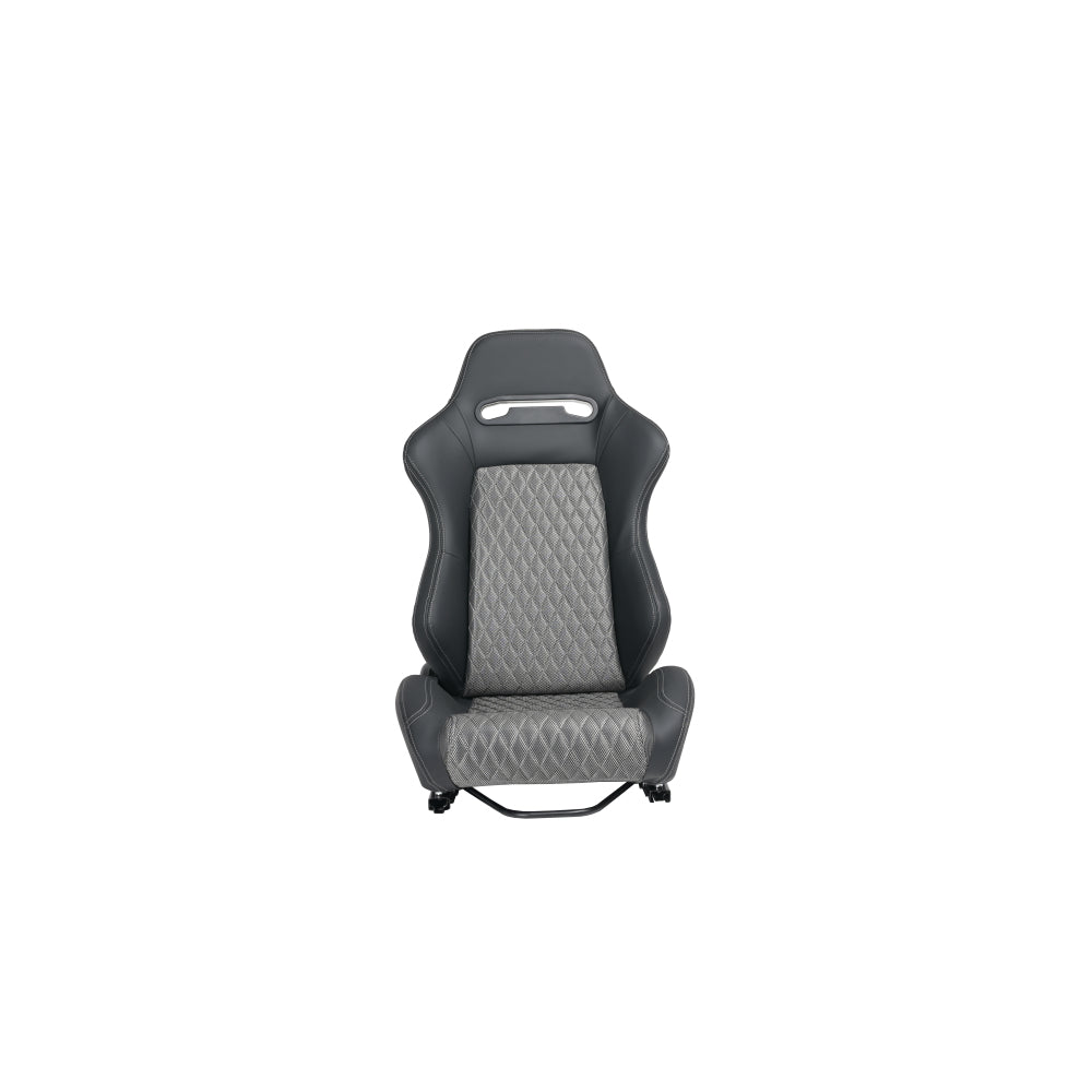RACING SEAT HIGH QUALITY PVC WITH SUADE MATERIAL DOUBLE SLIDER  2PCS
