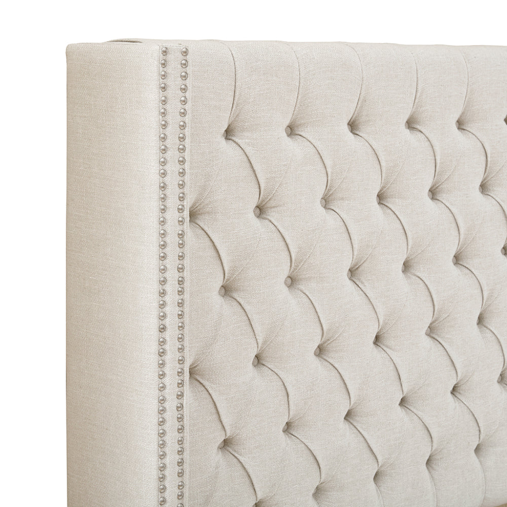 Upholstery Headboard Cream Queen