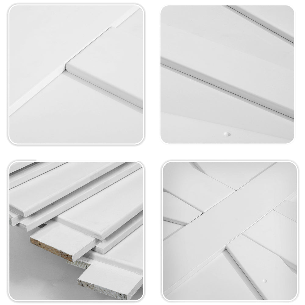 CRAZY ELF 28" x 84" Star Style Real Primed Door Slab, DIY Panel Door, Modern Interior Barn Door, Moisture-proof, Anti-deformation, Pre-Drilled Ready to Assemble, Suitable for Pre-hung and Barn Door