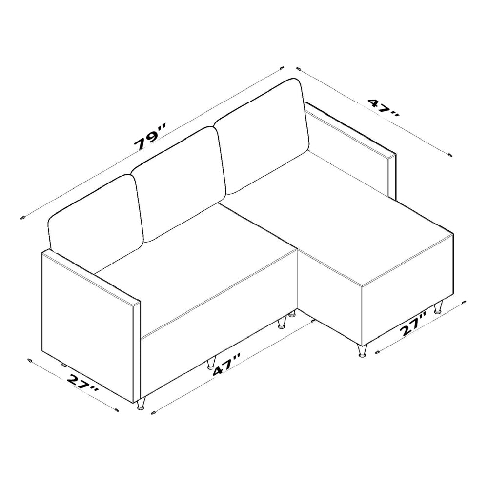 Aybuke Sectional, Grey