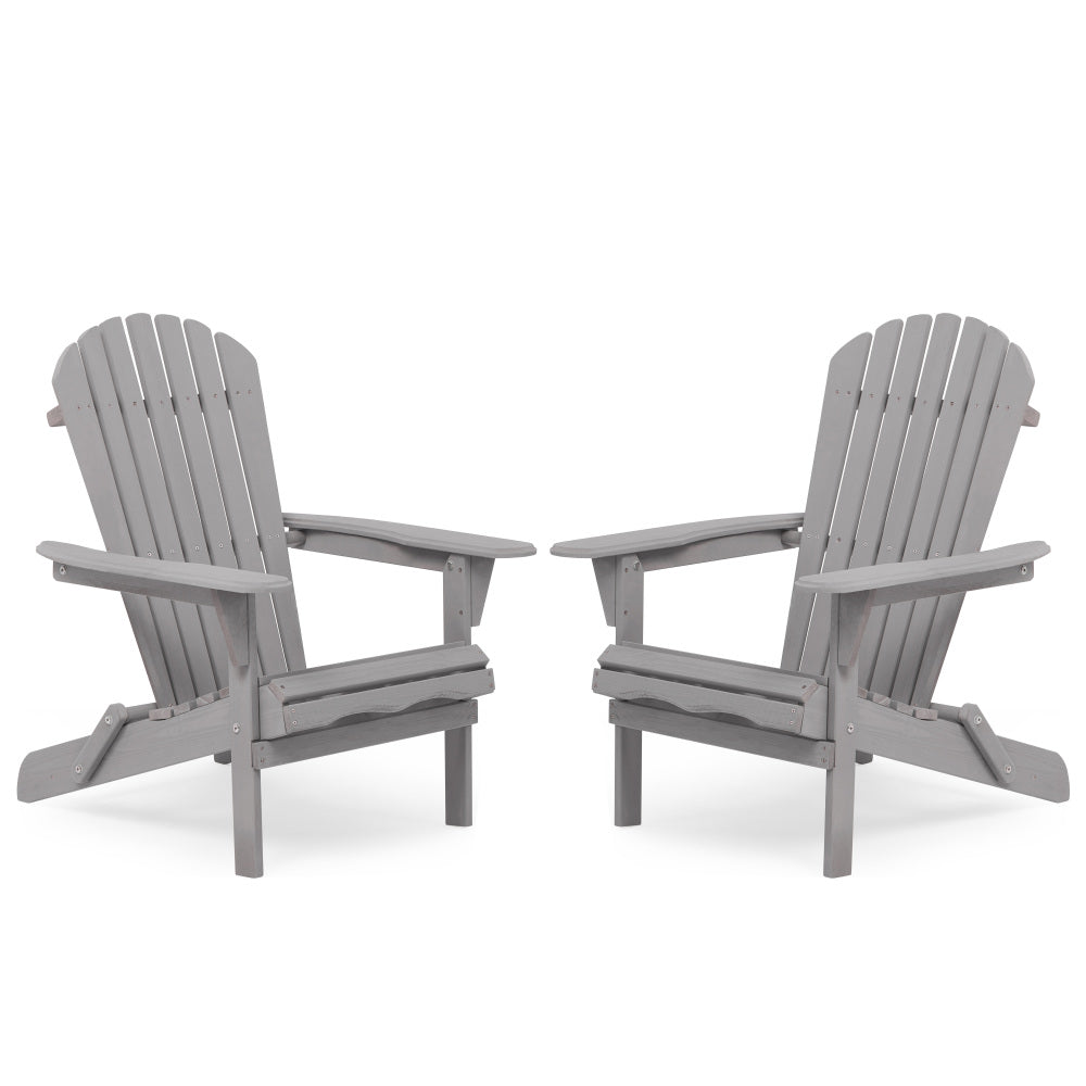 Wood Lounge Patio Chair for Garden Outdoor Wooden Folding Adirondack Chair Set of 2 Solid Cedar Wood Lounge Patio Chair for Garden, Lawn, Backyard,