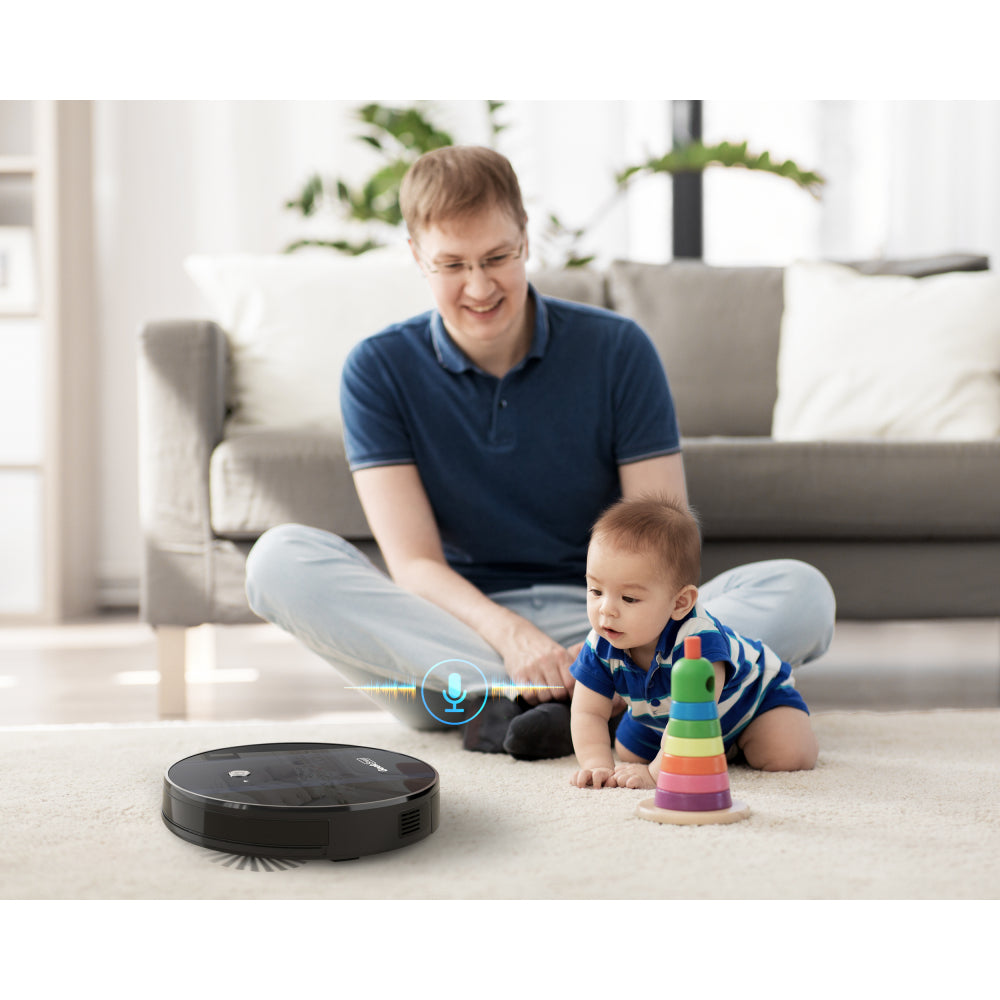 Geek Smart Robot Vacuum Cleaner G6, Ultra-Thin, 1800Pa Strong Suction, Automatic Self-Charging, Wi-Fi Connectivity, App Control, Custom Cleaning, 100mins Run Time(Ban on Amazon)