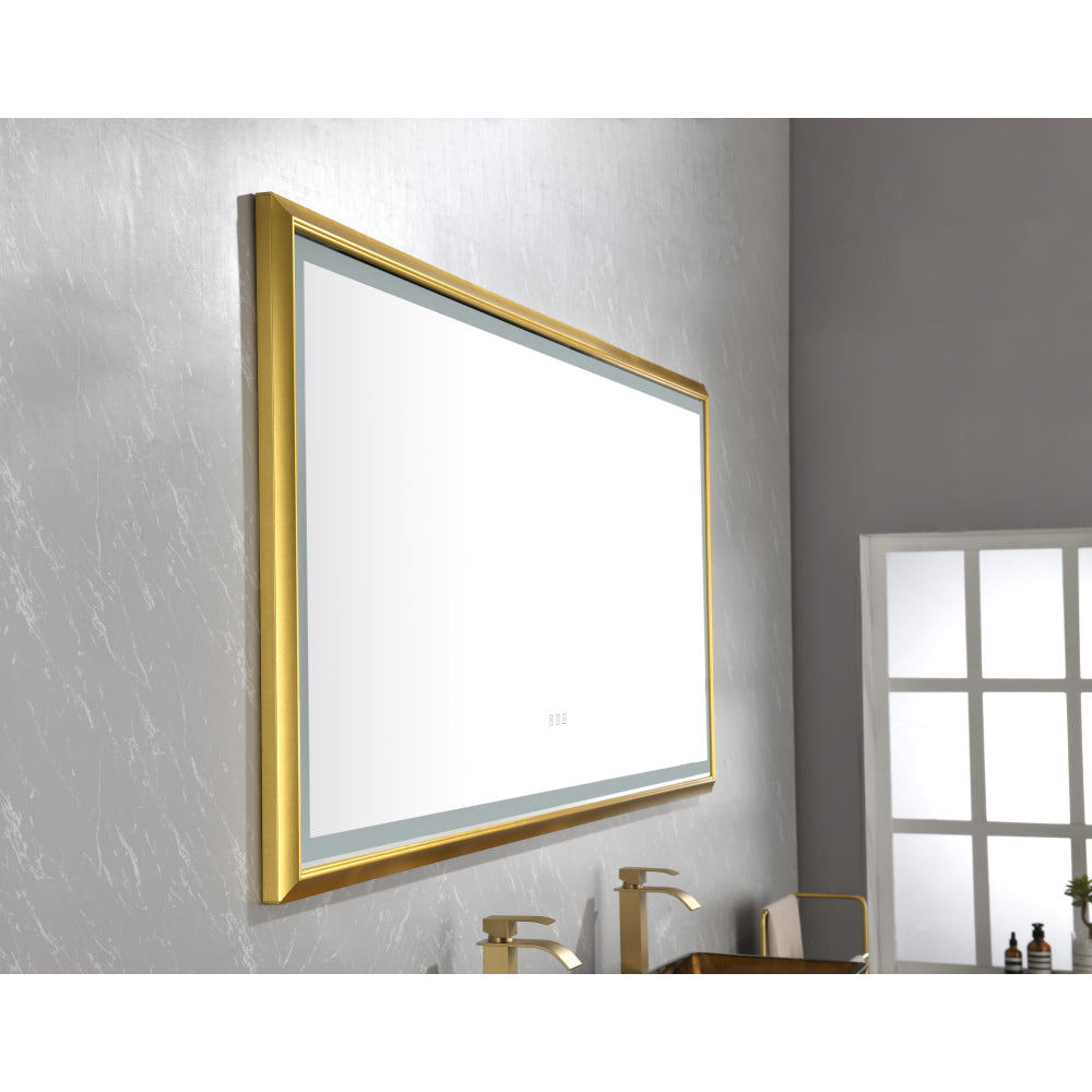 96in. W x 48 in. H  LED Lighted Bathroom Wall Mounted Mirror with High Lumen+Anti-Fog Separately Control

bedroom full-length mirror  bathroom led mirror  hair salon mirror