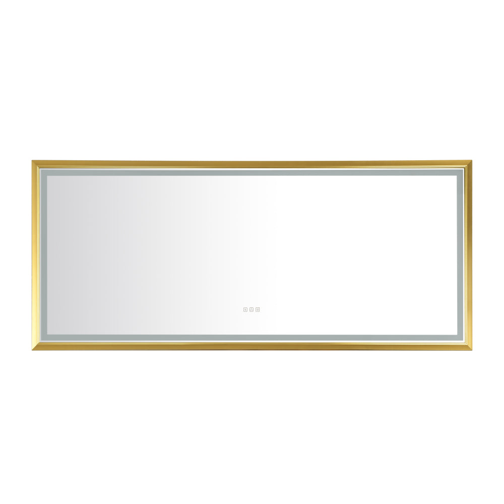 96in. W x 48 in. H  LED Lighted Bathroom Wall Mounted Mirror with High Lumen+Anti-Fog Separately Control

bedroom full-length mirror  bathroom led mirror  hair salon mirror