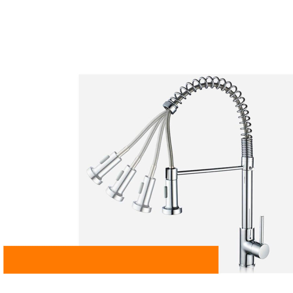 Single Handle Pull Down Sprayer Kitchen Sink Faucet