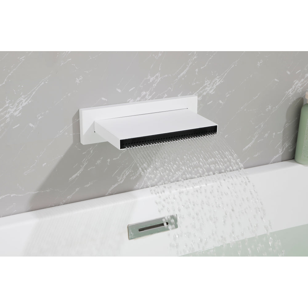 SHOWER Waterfall Waterfall Tub Faucet Wall Mount Tub Filler Spout For Bathroom sink Multiple Uses High Flow Bathtub shower Cascade Waterfall